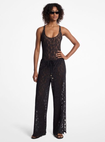 COVER UP PANTS LACE WIDE LEG COVER UP PA