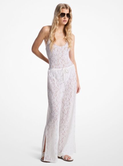 COVER UP PANTS LACE WIDE LEG COVER UP PA