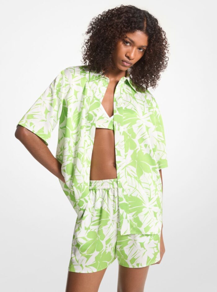 GRAPHIC PALM CAMP SHIRT