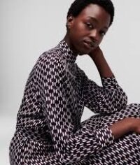 KL MONOGRAM SILK DRESS - Image 3