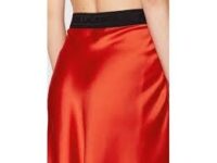 SATIN SKIRT W/ LOGO ELASTIC