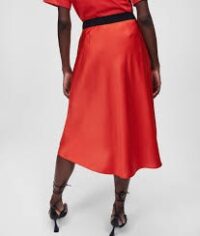 SATIN SKIRT W/ LOGO ELASTIC - Image 2