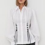 STUDIO POPLIN SHIRT W/ LACING