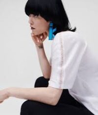 DOUBLE V NECK LOGO T-SHIRT - Image 3