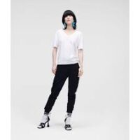 DOUBLE V NECK LOGO T-SHIRT - Image 4