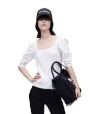 LIGHTWEIGHT PUFFY SLV TOP - Image 4