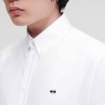IKONIK EMBROIDERD POPLIN SHIRT