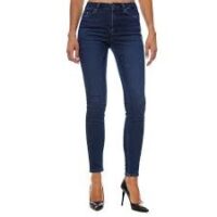 BLUE SKINNY DENIM LOGO PANTS - Image 2