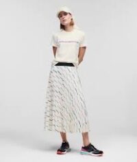 AOP FUTURE LOGO PLEAT SKIRT - Image 2