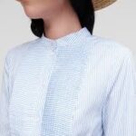 STRIPE POPLIN SHIRT DRESS
