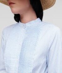 STRIPE POPLIN SHIRT DRESS