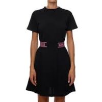 JERSEY DRESS W/LOGO WAIST