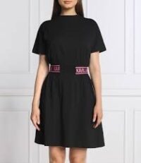 JERSEY DRESS W/LOGO WAIST - Image 3