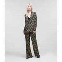 PRINTED MONOGRAM SATIN BLAZER - Image 3