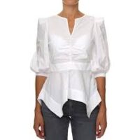 POPLIN TOP W/PEPLUM - Image 2