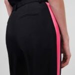 SATIN PANEL TAILORED PANTS