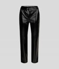 FAUX PATENT LEATHER PANTS - Image 2