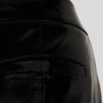 FAUX PATENT LEATHER PANTS