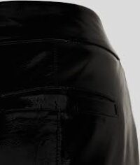 FAUX PATENT LEATHER PANTS - Image 4