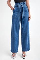 PAPERBAG DENIM PANTS
