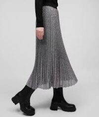 SEQUIN PLEATED SKIRT - Image 4