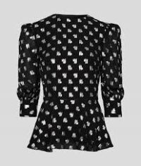 METALLIC MONOGRAM BLOUSE - Image 3