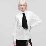 BIB SHIRT W/ MONOGRAM NECKTIE