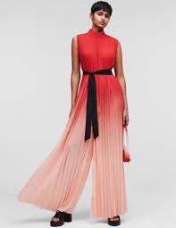 PLEATED OMBRE JUMPSUIT