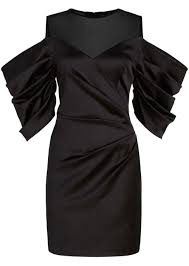 VOLUMINOUS SLEEVE SATIN DRESS - Image 2