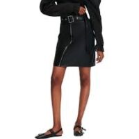 FAUX LEATHER SKIRT W/ZIP - Image 5