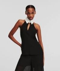 SLVLESS COLLAR & TIE TOP - Image 2