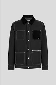 CONTRAST STITCH BOMBER JACKET