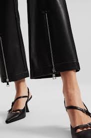 FAUX LEATHER ZIP PANTS - Image 3