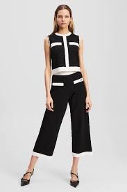 CONTRAST KNIT PANTS - Image 4
