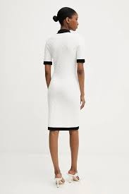 POLO CONTRAST KNIT DRESS - Image 2