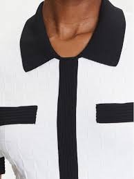 POLO CONTRAST KNIT DRESS - Image 3