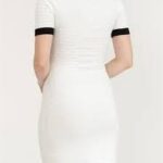 POLO CONTRAST KNIT DRESS