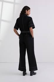 CONTRAST STITCH JUMPSUIT - Image 3