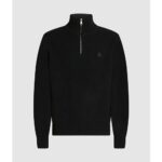 KL HALF ZIP WOOL TURTLENECK