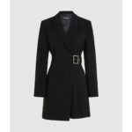 TAILORED PLEATED BLAZER DRESS