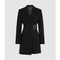 TAILORED PLEATED BLAZER DRESS