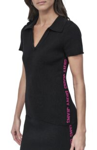 SIDE LOGO RIB V-NECK - Image 7