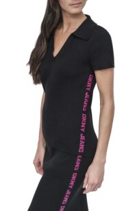 SIDE LOGO RIB V-NECK - Image 8