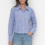 STRIPED POPLIN STUDD