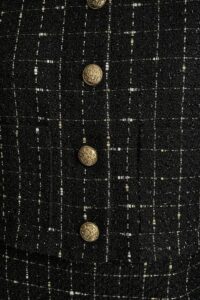 Cropped Boucle Tweed Jacket - Image 4