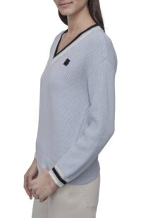 SHAKER STITCH V NECK - Image 5