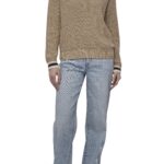 SHAKER STITCH V NECK