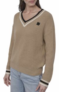 SHAKER STITCH V NECK - Image 4