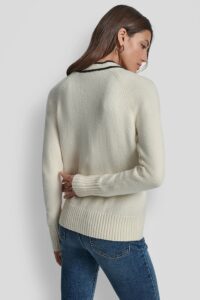 DKNY Women's Cardigan Ecru DJ5R0873-A9Z - Image 2