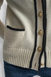 DKNY Women's Cardigan Ecru DJ5R0873-A9Z - Image 4